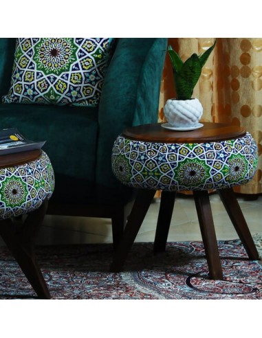 colorful-pouf-coffee-table-with-dark-brown-legs