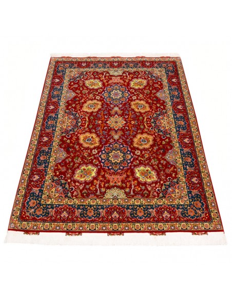 Tabriz Hand-knotted Silk Rug Rc-267 full view