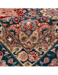 Tabriz Hand-knotted Silk Rug Rc-267 full view 2