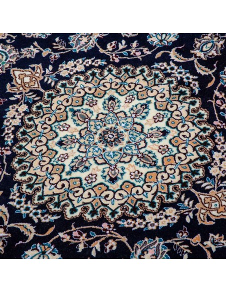 Nain Handmade Black Silk Rug Rc-269 pattern