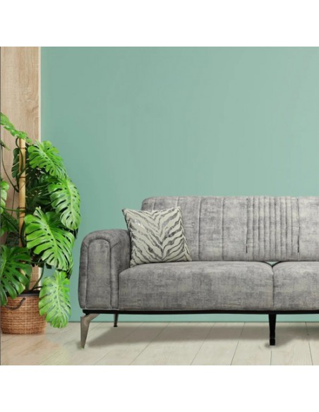 grey stainless steel sofa