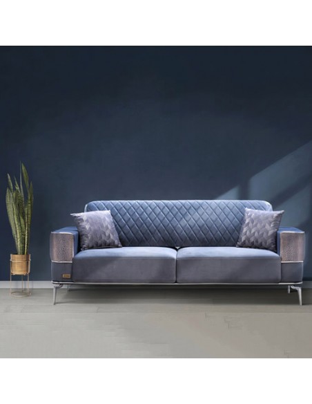 modern steel legs blue couch modern steel legs blue couch