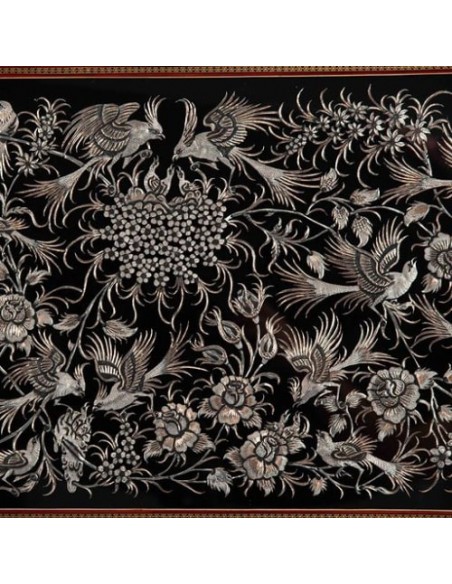 Wall Hanging Copper Hand-Engraving & Inlaid Frame HC-1012 zi2