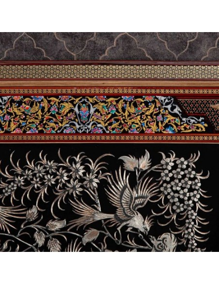 Wall Hanging Copper Hand-Engraving & Inlaid Frame HC-1012 ziu