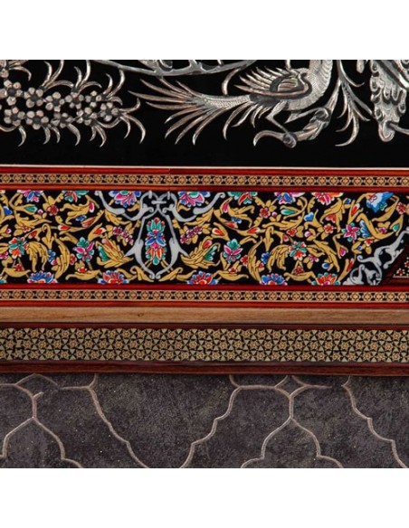 Wall Hanging Copper Hand-Engraving & Inlaid Frame HC-1012 zib