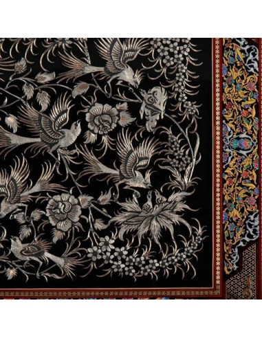 Wall Hanging Copper Hand-Engraving & Inlaid Frame HC-1012 zir