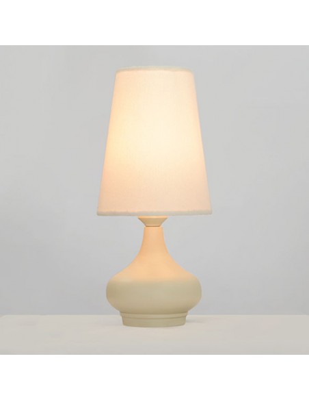 minimal ivory desk lamp