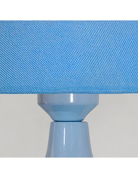 minimal blue table lamp - details