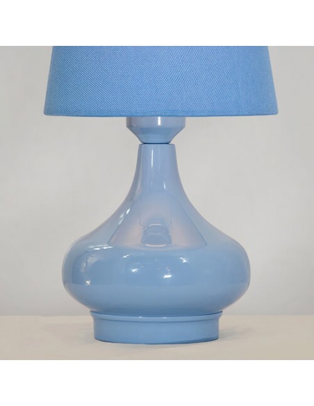 minimal blue table lamp