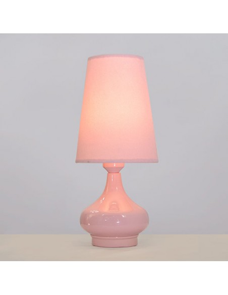 minimal pink table lamp