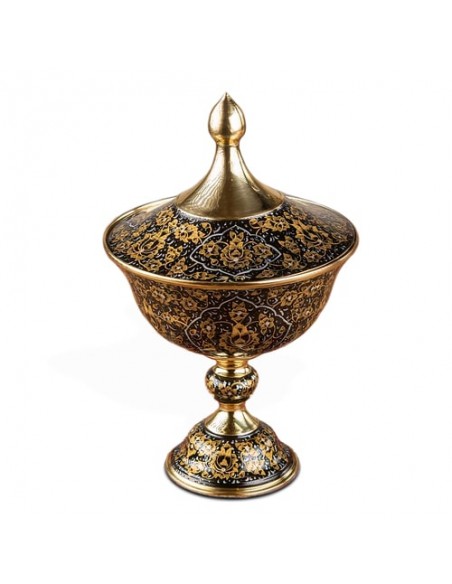 Hand-Made Brass Minakari Candy Bowl | Meenakari Decorative Bowl
