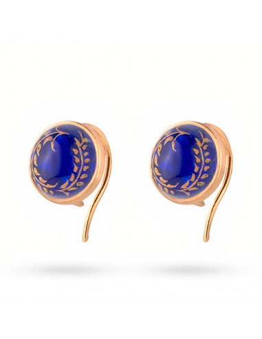 Handmade Minakari Gold Attract Stud Earrings AC-1015 fv