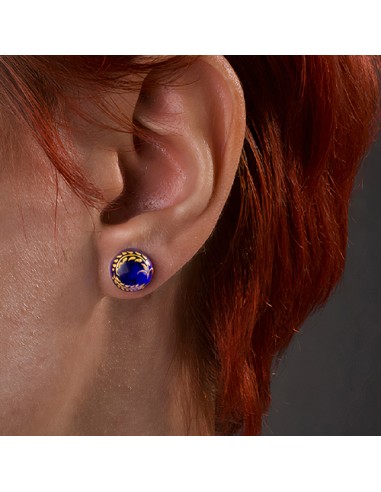 Handmade Minakari Gold Attract Stud Earrings AC-1015 iuzi