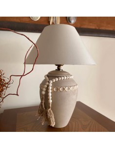 rustic earthen table lamp