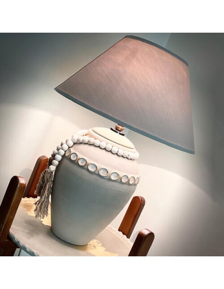 rustic grey table lamp