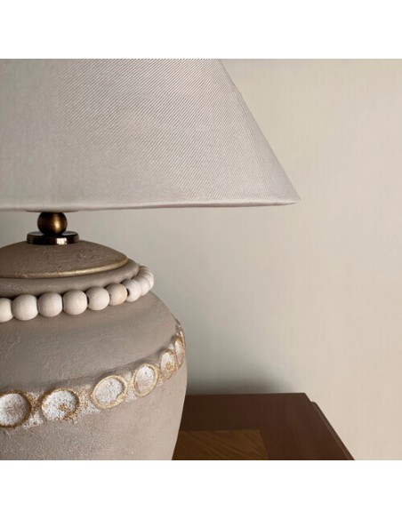 rustic ivory table lamp