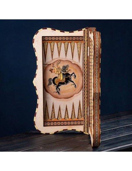 Persian Unique Inlaid Chessboard & Backgammon HC-1019 sv1