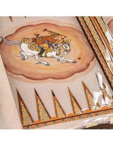 Persian Unique Inlaid Chessboard & Backgammon HC-1019 zim