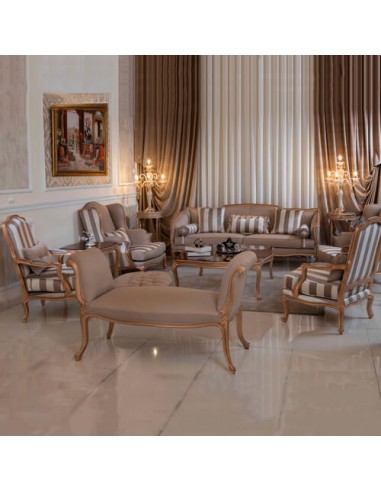 grey wooden camelback sofa set - whole