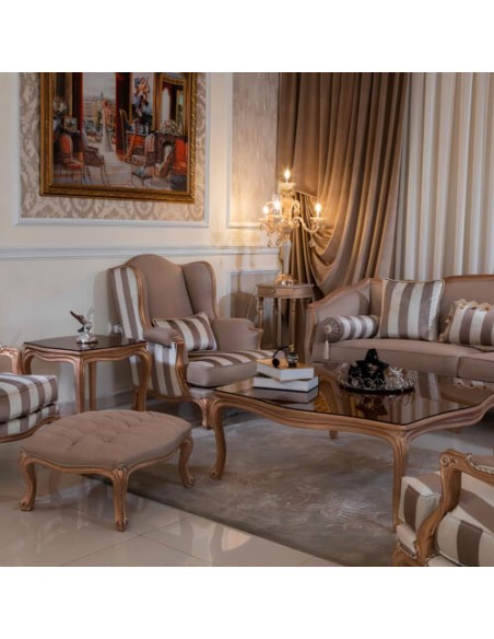 grey wooden camelback sofa set - ottoman grey wooden camelback sofa set - ottoman