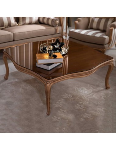 tan brown wooden coffee table