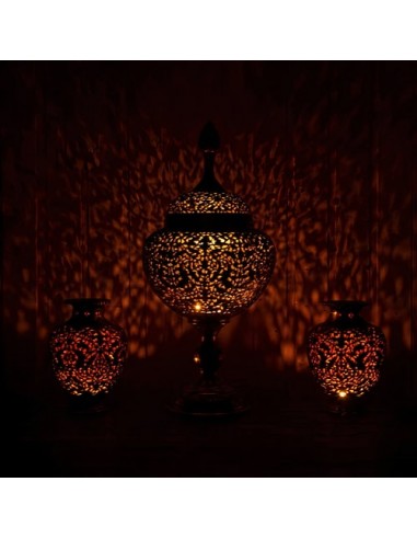 Hand Engraved Candy Bowl & Vases Set HC-1021 fv1