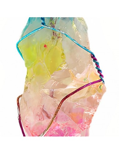 Handmade Quartz Crystal Necklace Rainbow AC-1025 zi1