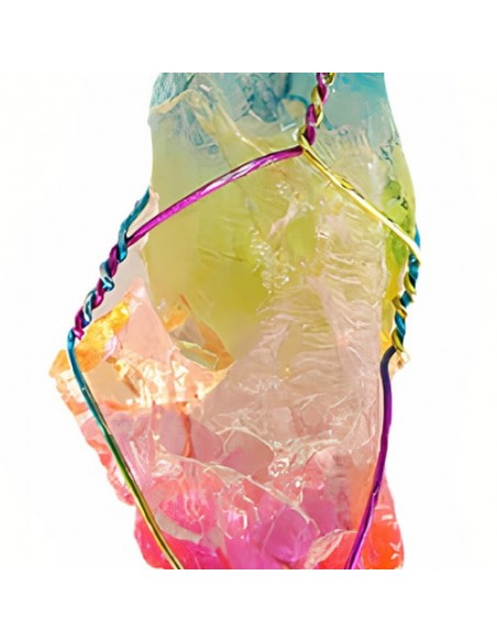Handmade Quartz Crystal Necklace Rainbow AC-1025 zi2 Handmade Quartz Crystal Necklace Rainbow AC-1025 zi2