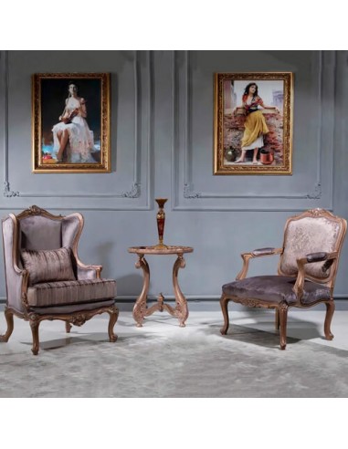 cinereous wooden armchair and accent chair