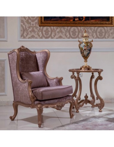 cinereous wooden accent chair