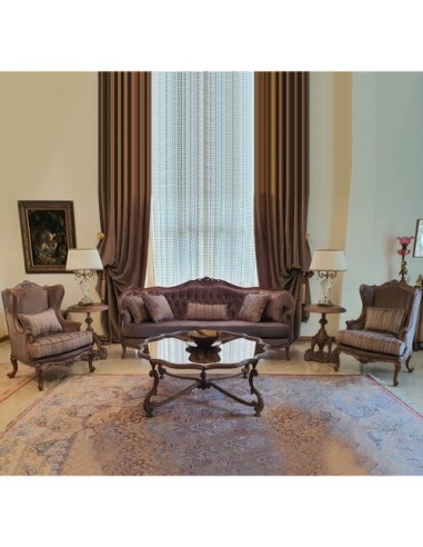 cinereous wooden sofa set furniture