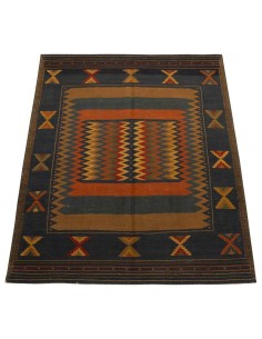 Handmade Antique Oriental Premium Wool Geometric Flatweave Rc-277 full view