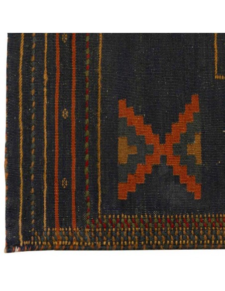 Handmade Antique Oriental Premium Wool Geometric Flatweave Rc-277 side view