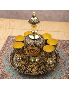 Fully Handmade Minakari Brass Drinking Set HC-1045 fv 2
