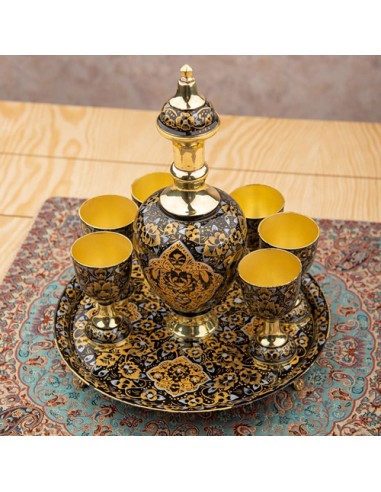 Fully Handmade Minakari Brass Drinking Set HC-1045 fv2