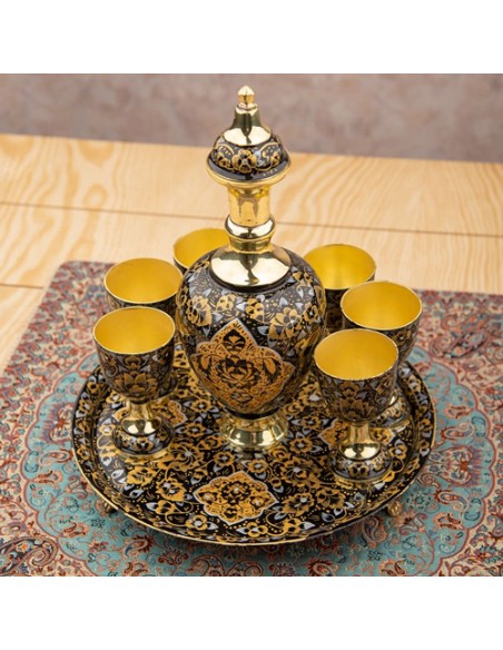 Fully Handmade Minakari Brass Drinking Set HC-1045 fv2