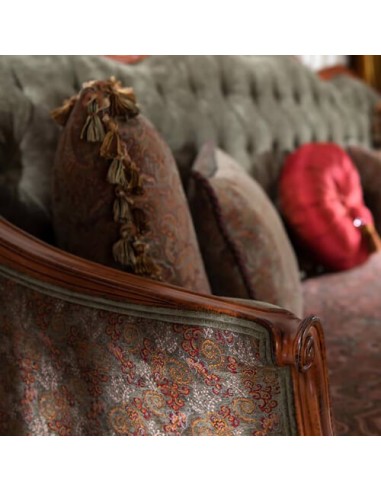 high-luxe velvet sofa - details