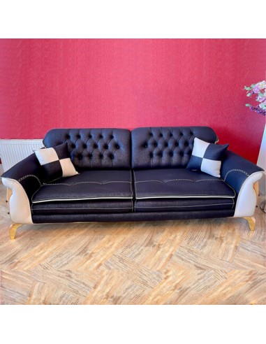 modern black-white folding sofa - frontal