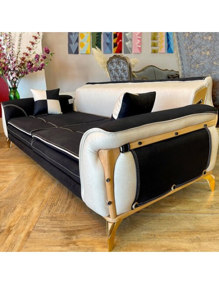 modern black-white folding sofa bed