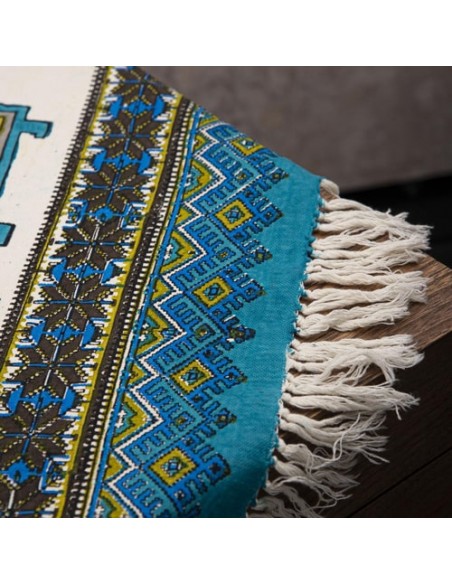Persian Hand Printed Termeh Tablecloth Fabric HC-1053 zi Persian Hand Printed Termeh Tablecloth Fabric HC-1053 zi