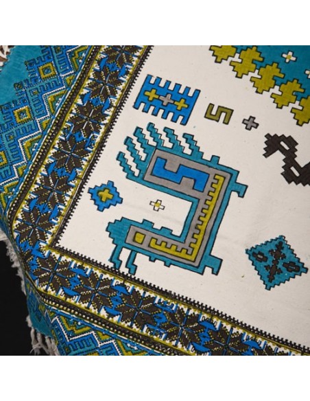 Persian Hand Printed Termeh Tablecloth Fabric HC-1053 zi2 Persian Hand Printed Termeh Tablecloth Fabric HC-1053 zi2