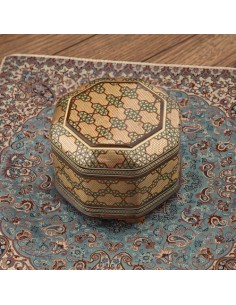 Handmade Wood Inlay Classic Jewelry Box HC-1062 fv 2