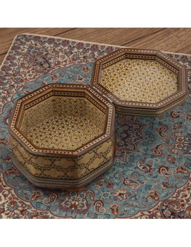 Handmade Wood Inlay Classic Jewelry Box HC-1062 fv3