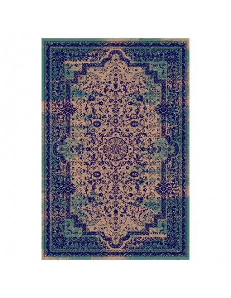 Machine Washable Faded Vintage Area Rug Rc-279 full view