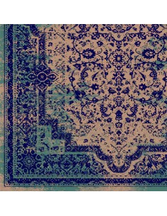 Machine Washable Faded Vintage Area Rug Rc-279 full view 2