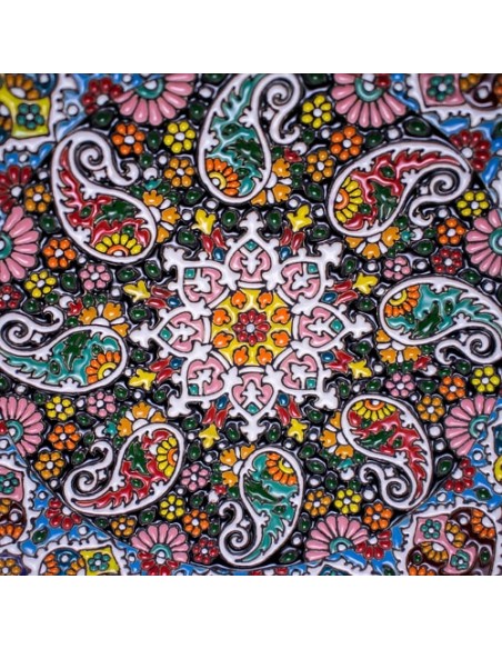 Modern & Colorful Meenakari Decorative Plate HC-1064 zim