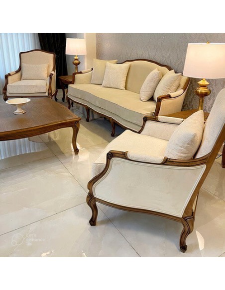 ivory beechwood sofa set