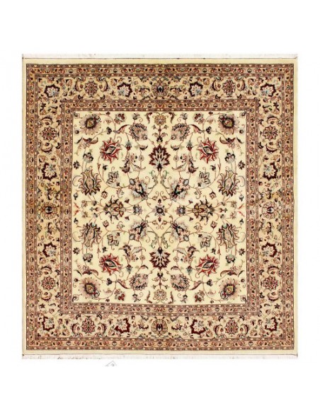 Hand-woven Cream/Beige Wool Rug Rc-280 full view