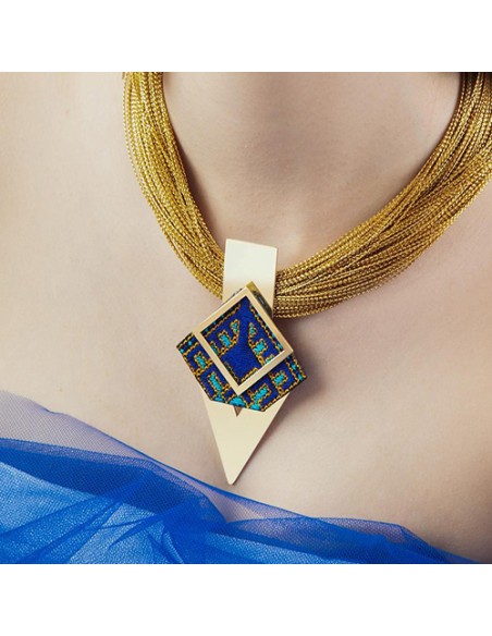 Embroidered necklaces Ac-1070