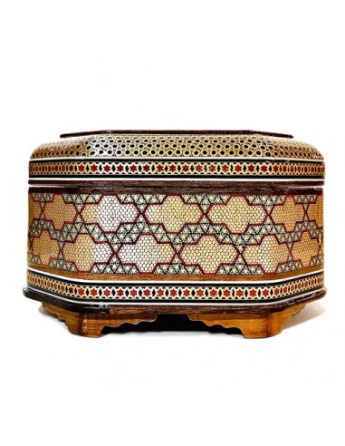 Hand Painted Minakari & Wood Inlaid Jewelry Box HC-1074 sv